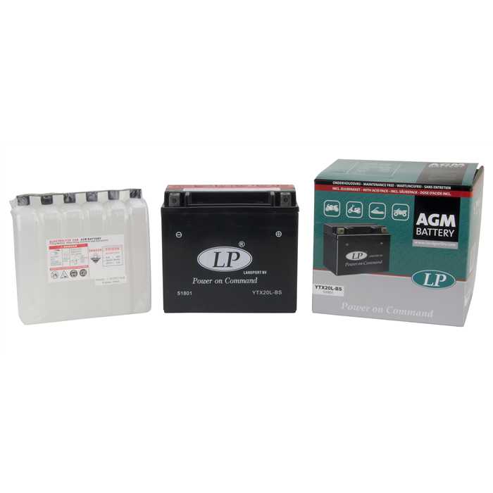 Batterie Landport LTX20L-BS 12V sans entretien sla (YTX20L-BS) - vue 2